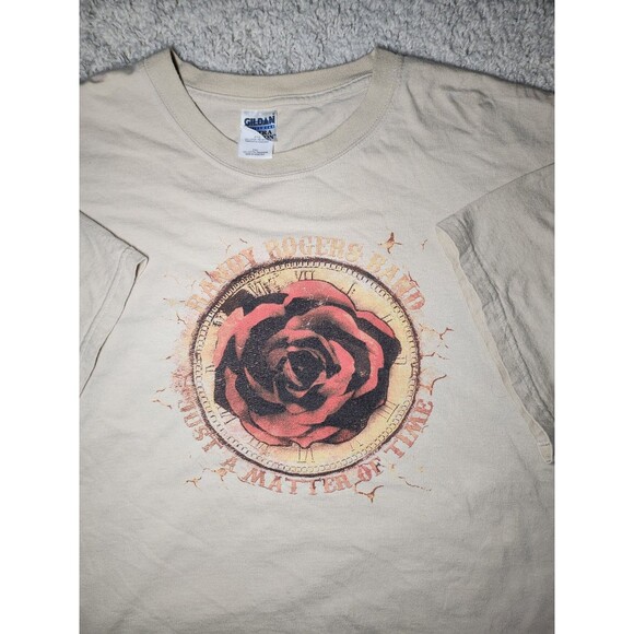 Vintage Randy Rogers Band y2k Rose T-shirt 2XL - Picture 2 of 3